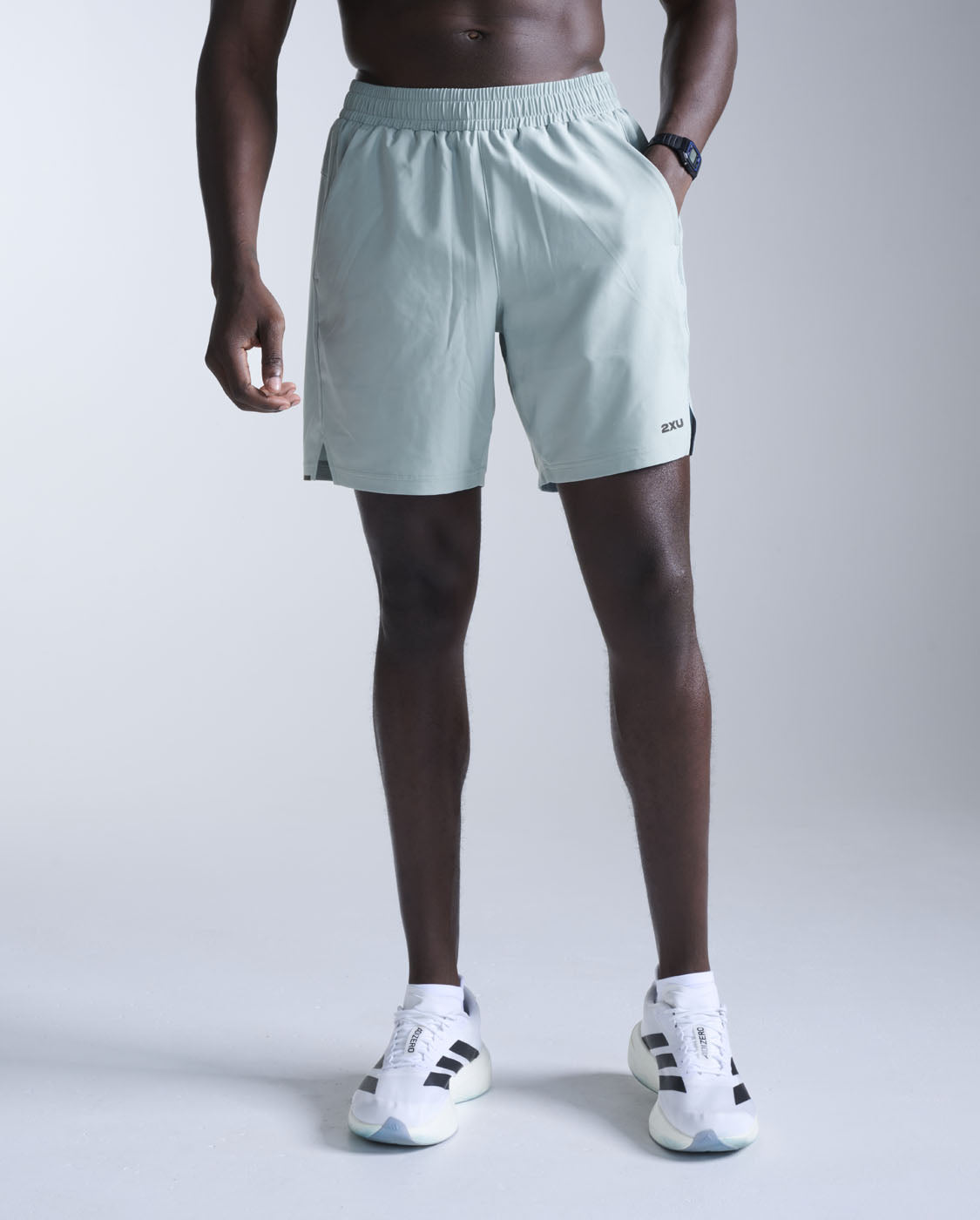 2xu-aero-shorts-running-7-pollici-uomo-blu image 1
