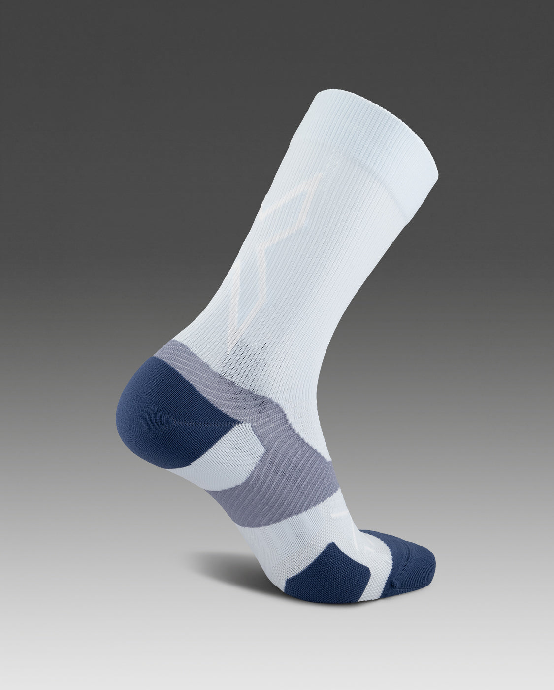 2xu-vectr-light-cushion-crew-socks-calze-running-blu-unisex image 2