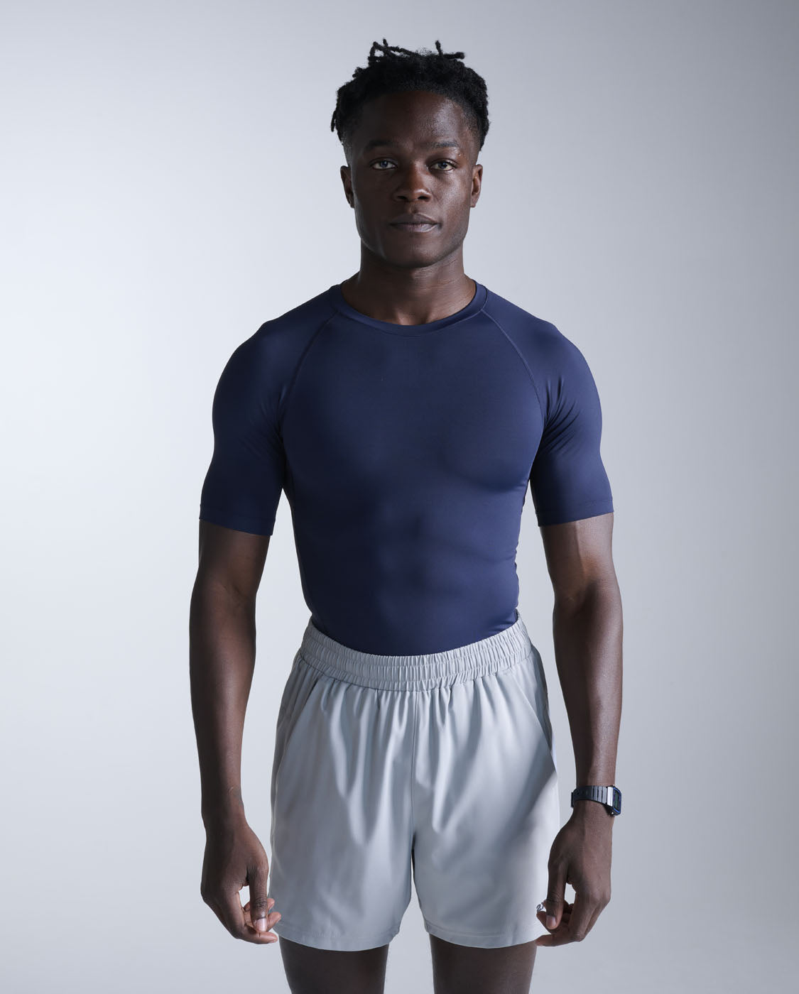 2xu-core-compression-short-sleeve-maglia-compressiva-blu image 1